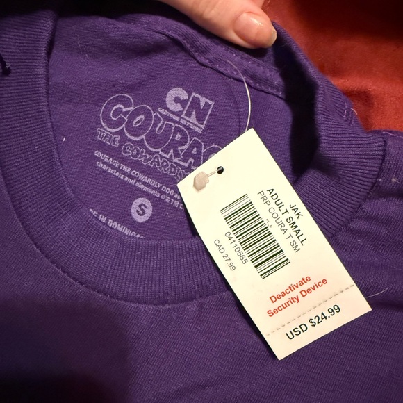 Spencer's Tops - Spencer's Purple Courage the Cowardly Dog Tee